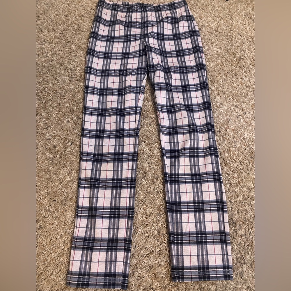 Plaid Straight Leg pants